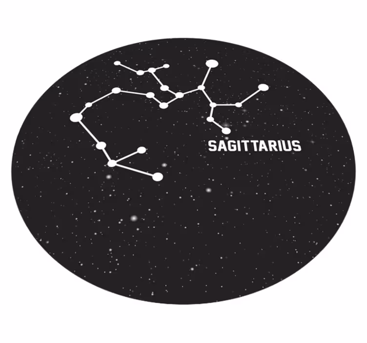 Tapete moderno sagitário do signo do zodíaco - TenStickers
