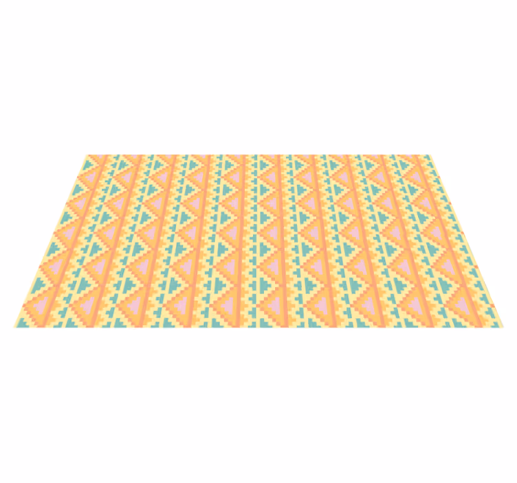 Tapete vinílico geométricas decoração estampada tribal - TenStickers