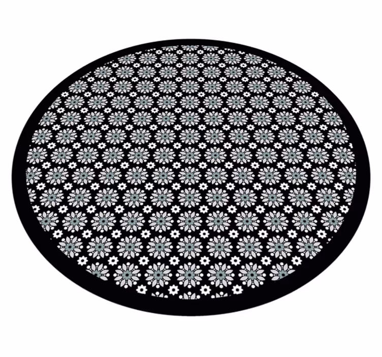 Tapete natural sóis preto e branco - TenStickers