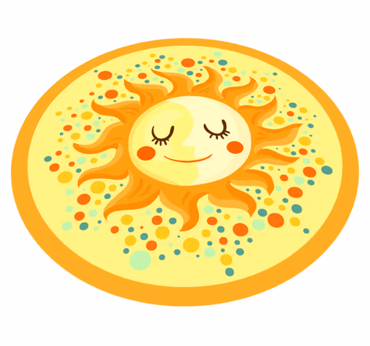 Tapete de vinil amarelo sol natural - TenStickers