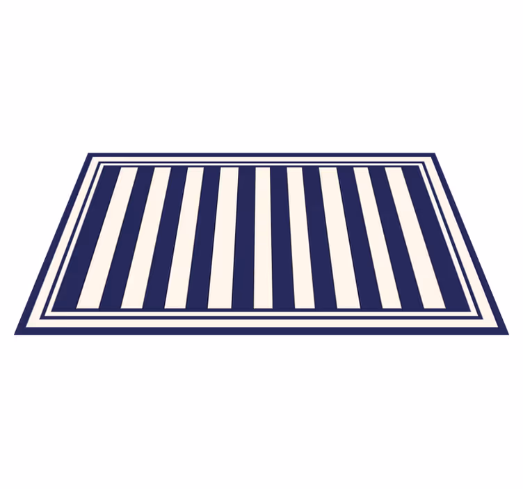 Tapete de riscas azul marinho - TenStickers