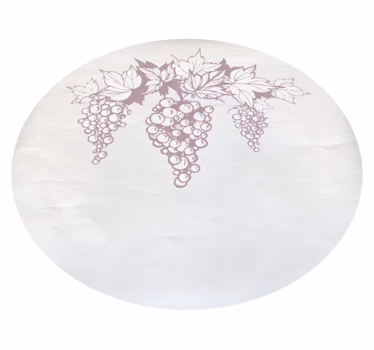 produtoretro do tapete da natureza das uvas - TenStickers