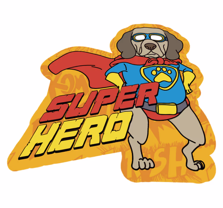 cão com óculos tapete animal - TenStickers