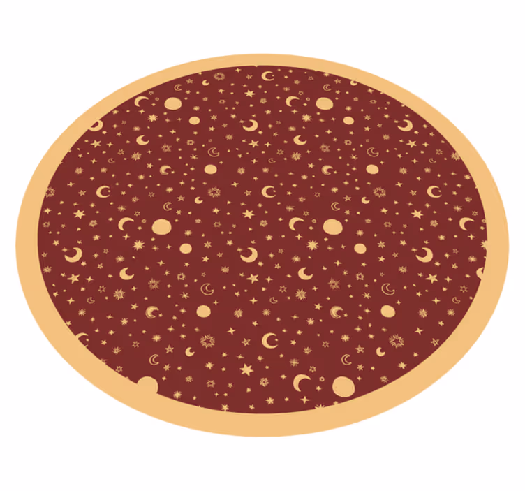 Tapete vermelho lavado com estrelas para crianças - TenStickers