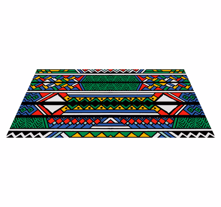 Tapete étnico tribal de cor primária - TenStickers