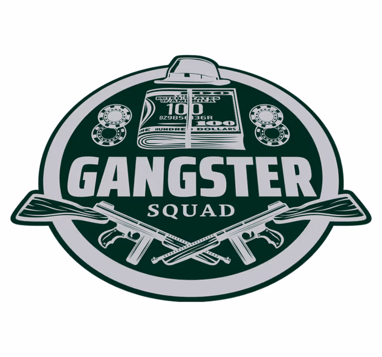 Tapete vintage esquadrão de gangsters - TenStickers