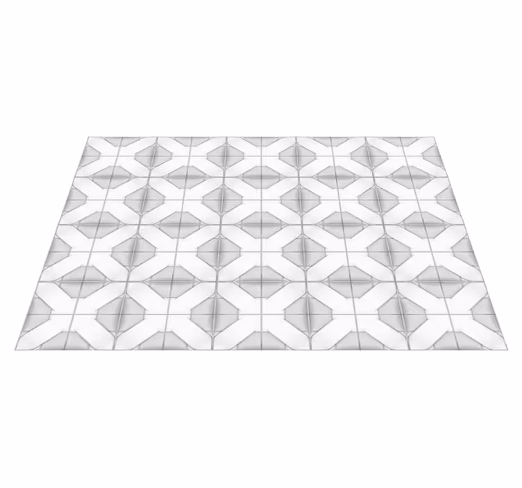 Azulejo decorativo em tons de cinza tapete moderno - TenStickers