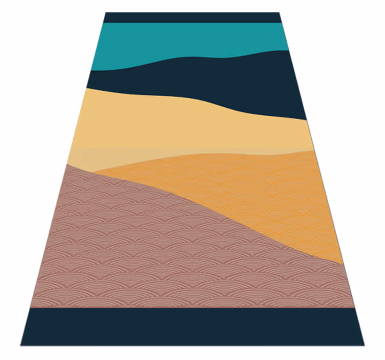 Tapete moderno de montanha abstrata - TenStickers