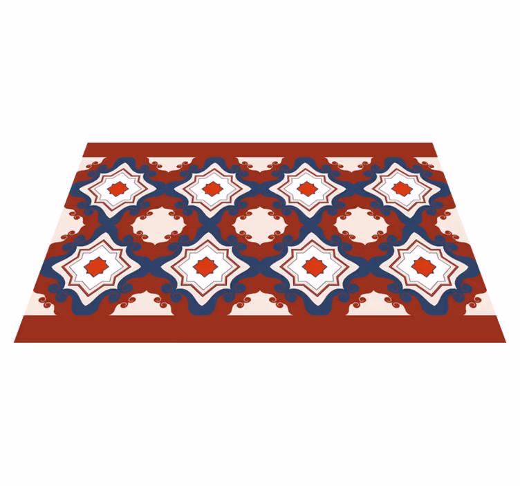 Ladrilhos de mosaico vintage vermelhos - TenStickers