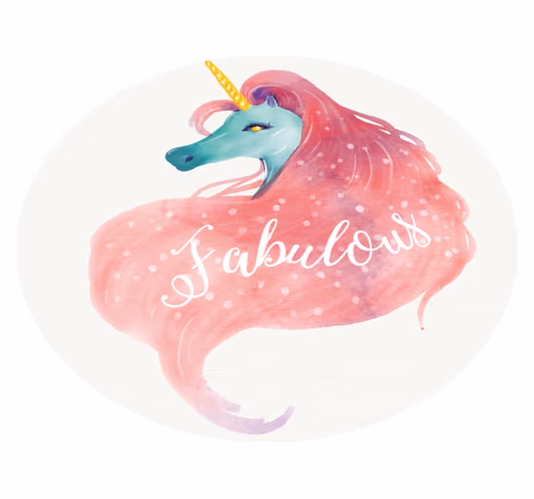 Tapete vinílico para bebés unicórnio fabuloso - TenStickers