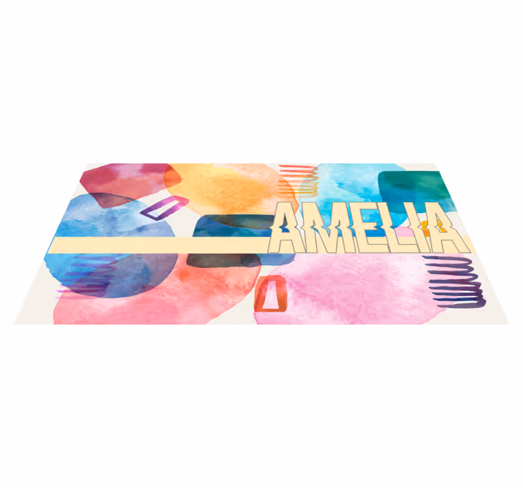 Tapete vinílico com nome nome personalizado - TenStickers