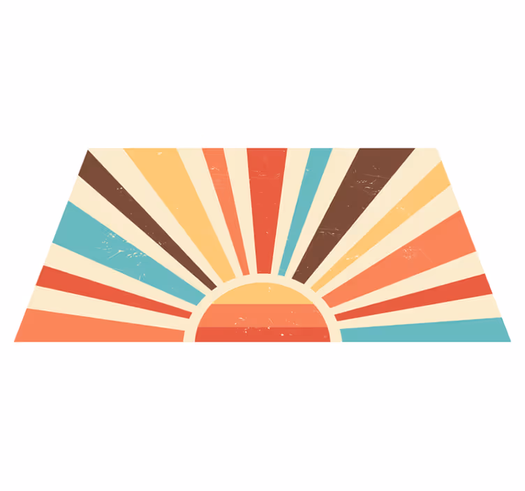 Tapete vinílico às risca listras de sol - TenStickers