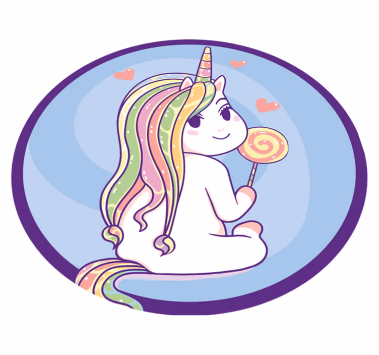 Tapete de vinil animal de unicórnio anime - TenStickers