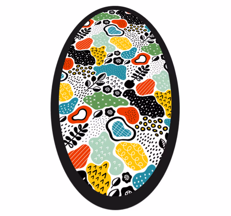 Tapete moderno de produtoabstrato colorido - TenStickers