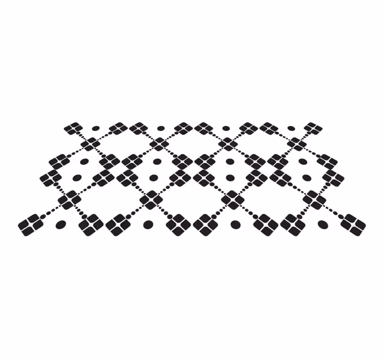 Corredores de piso em azulejo retrô - TenStickers