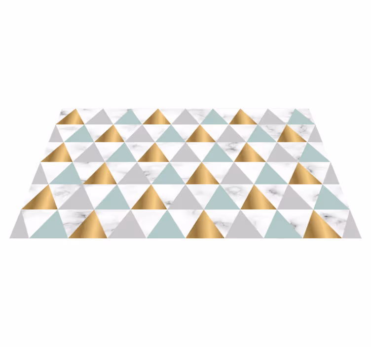 Corredores geometria de triângulo de mármore - TenStickers