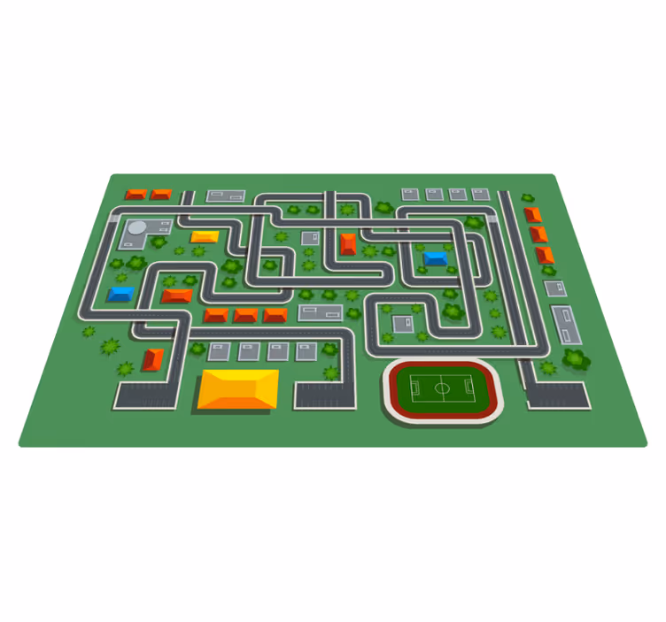 Playrug com tapete de rua - TenStickers
