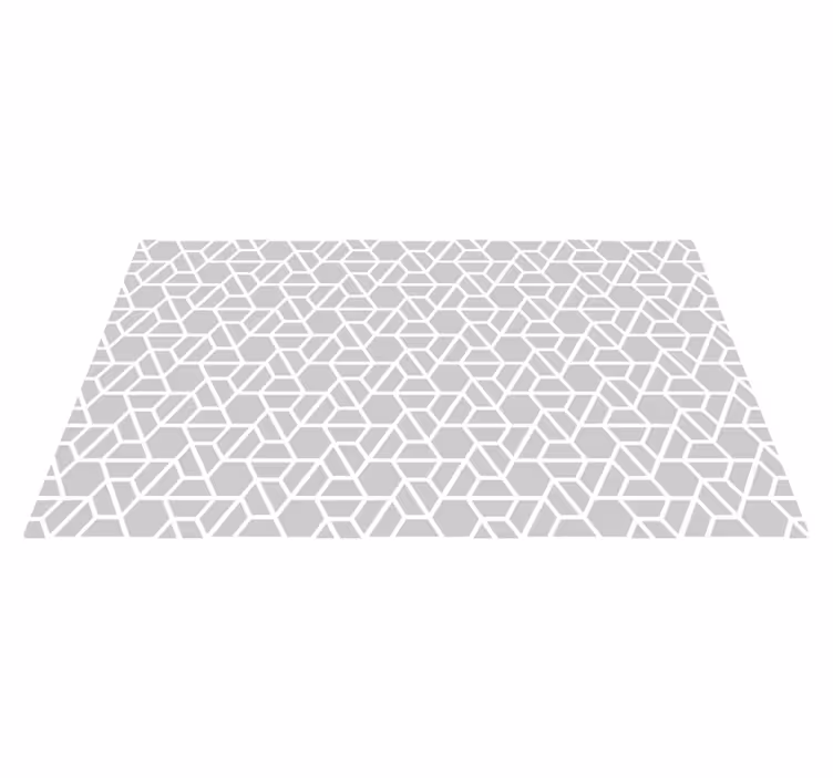 Tapetes geométricos cinza com padrão moderno - TenStickers