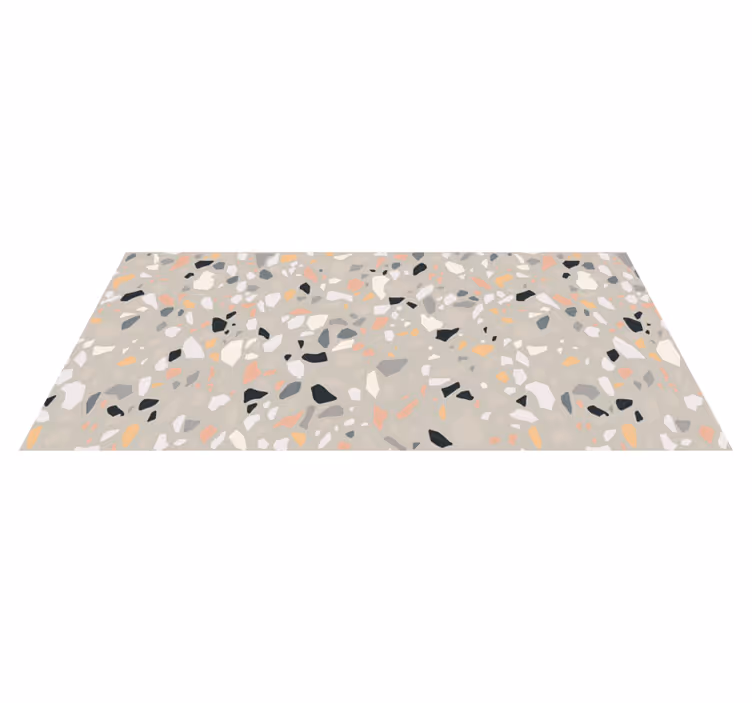Tapete bege de textura terrazzo - TenStickers