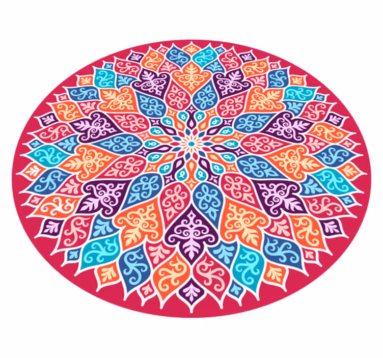Tapete mandala vinil multicolor - TenStickers