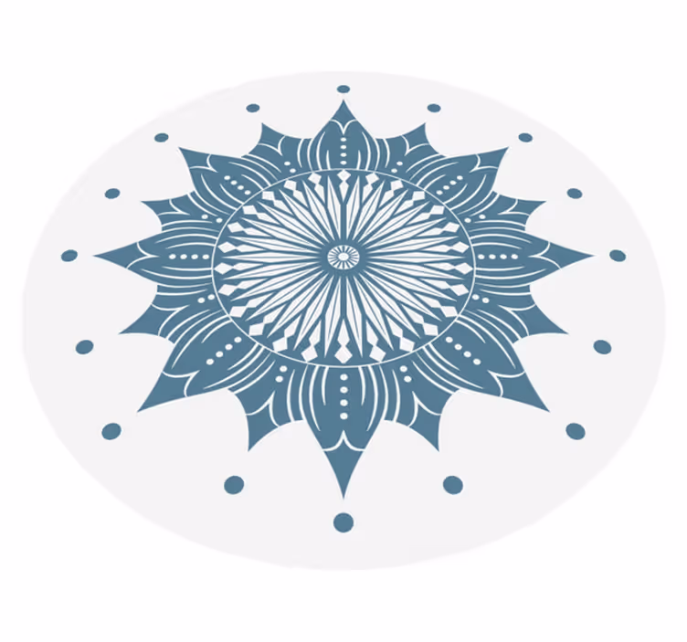 Tapete turquesa mandala vinil - TenStickers