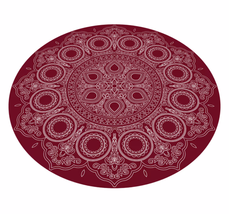 Tapete de vinil de mandala flor de lótus - TenStickers