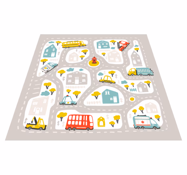 tapete de vinil de estradas estilo nórdico da cidade - TenStickers