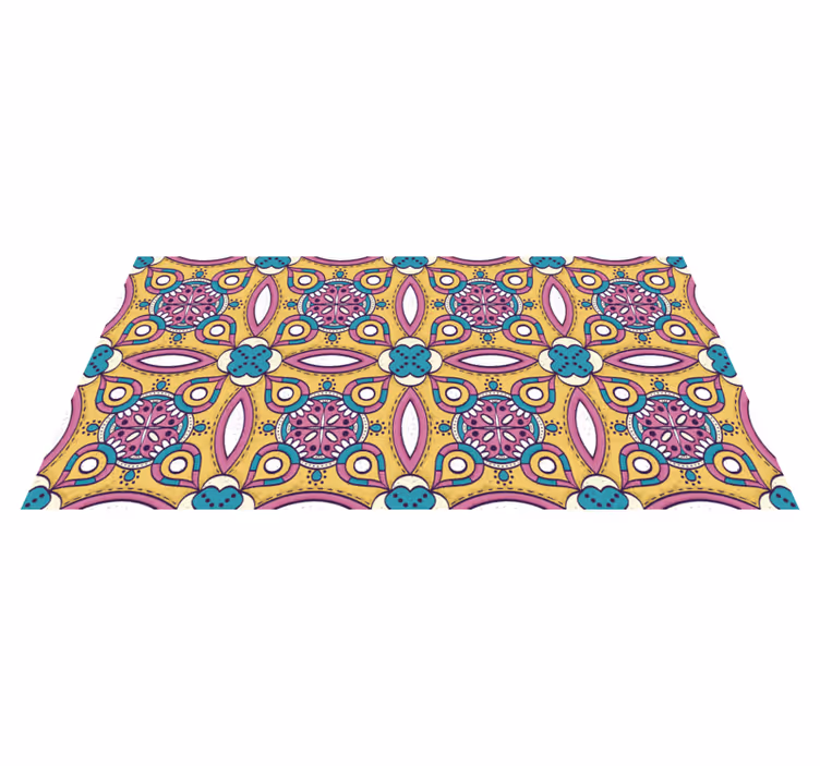 Tapetes mandalas retrô de vinil - TenStickers