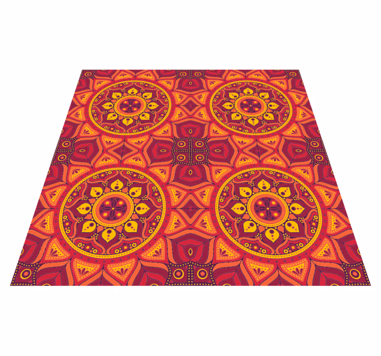Tapete mandala vinil de cor brilhante - TenStickers