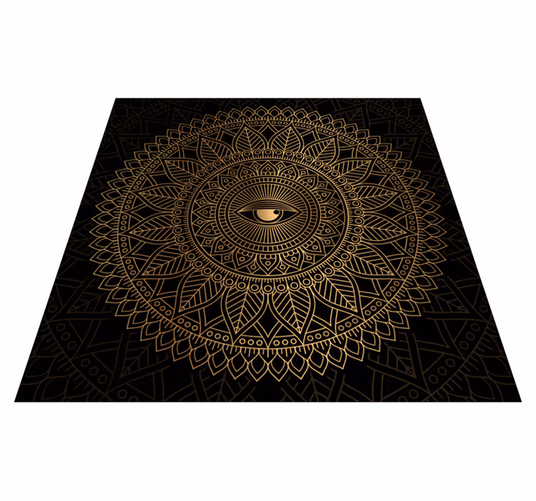 Mandala tudo vendo tapete de vinil mandala - TenStickers