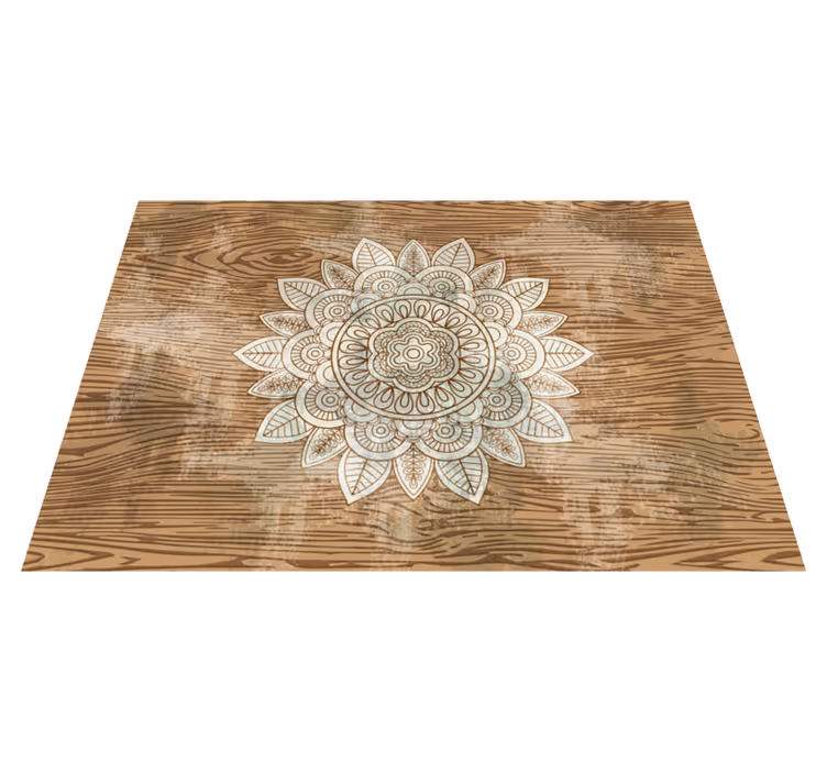 Tapete decorativo de vinil com padrão floral - TenStickers