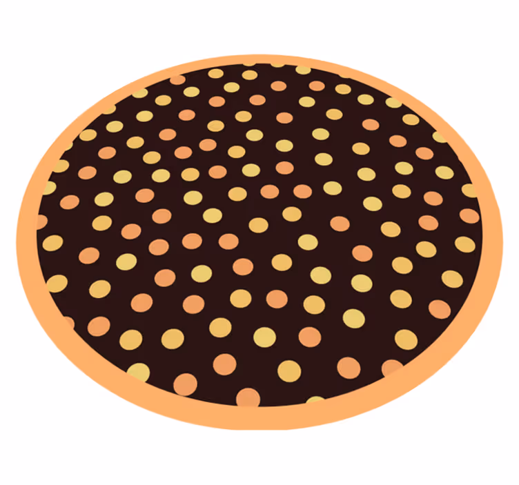 Tapete vinílico às risca círculo pontilhado de bolinhas - TenStickers