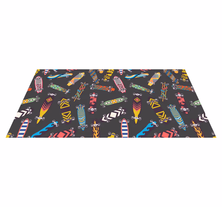 tapete de vinil juvenil vintage de skate - TenStickers