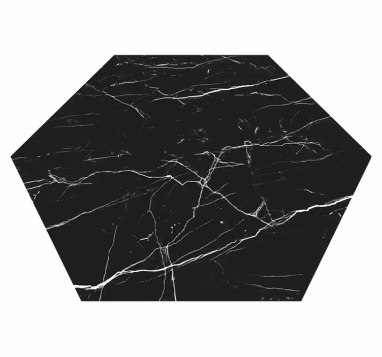 Tapete de vinil mármore hexágono de mármore - TenStickers