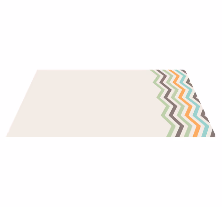 Tapete vinílico às risca estilo de padrão chevron - TenStickers