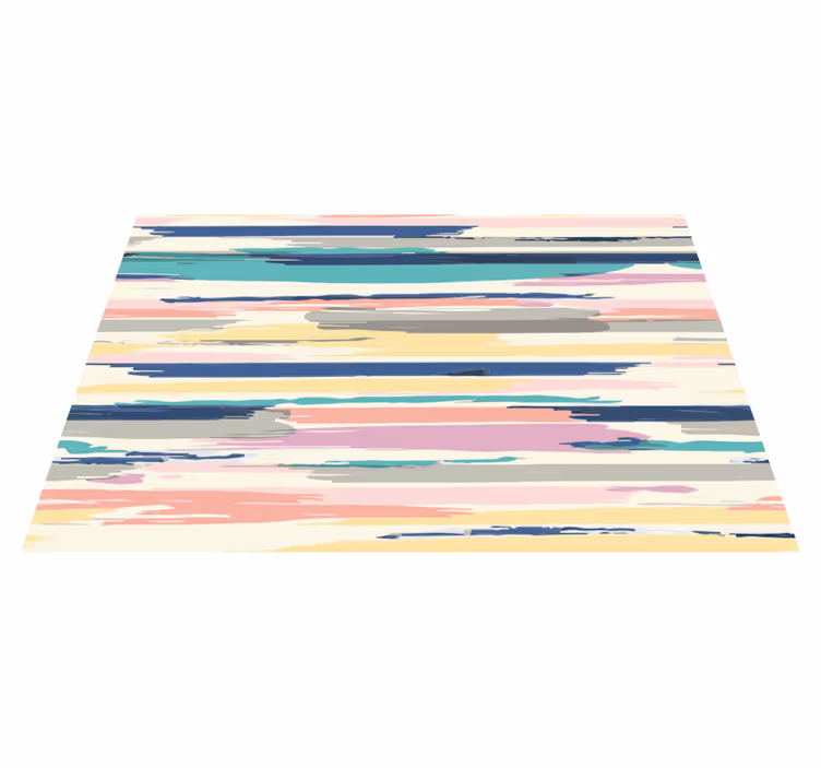 Aquarela abstrata riscas tapete - TenStickers