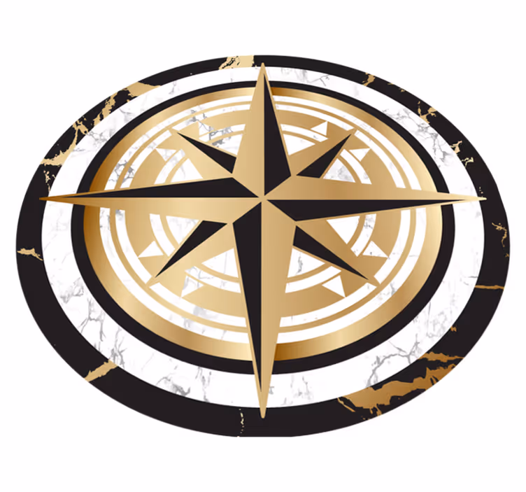 Ladrilhos de cozinha medalhão de compasso - TenStickers