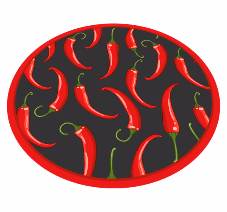 Red hot chilli peppers piso de cozinha - TenStickers
