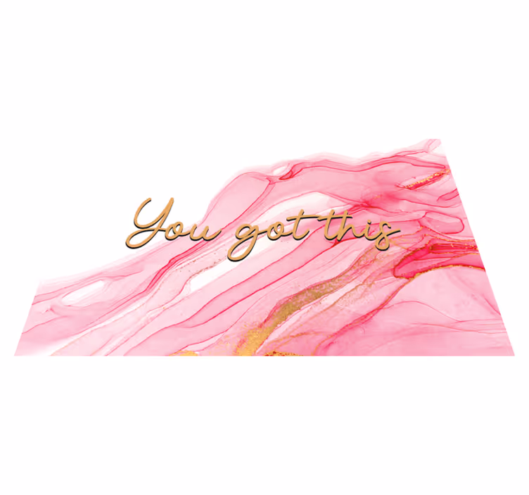 Tapete de vinil rosa aquarela personalizado - TenStickers