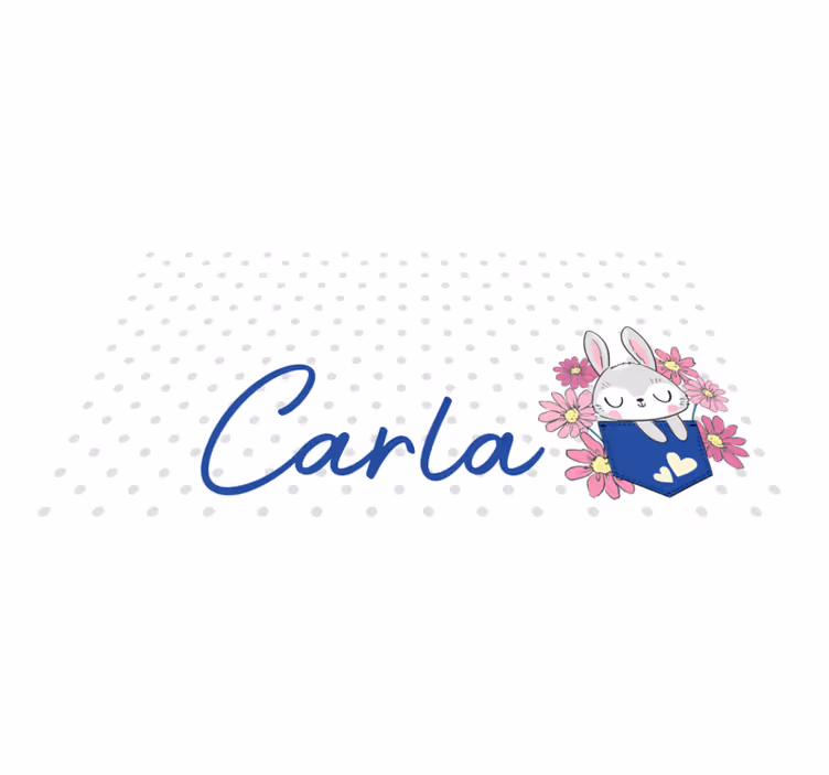 Tapete personalizado de coelho dormindo - TenStickers