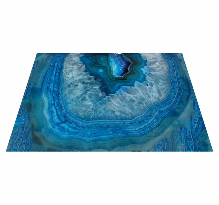 ágata azul veios ladrilhos de pedra - TenStickers