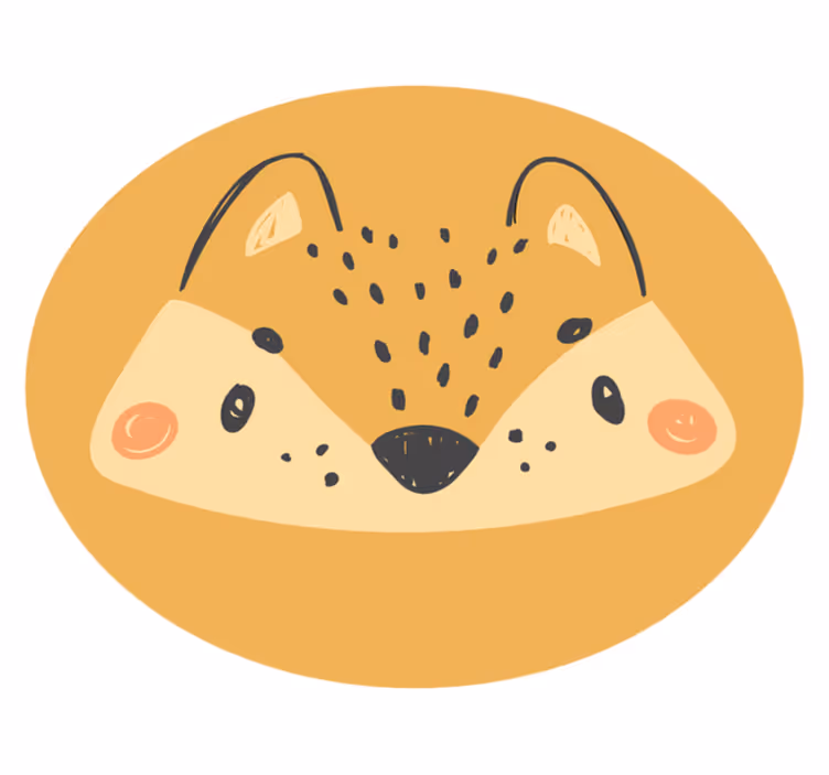 Tapete de vinil raposa animal - TenStickers