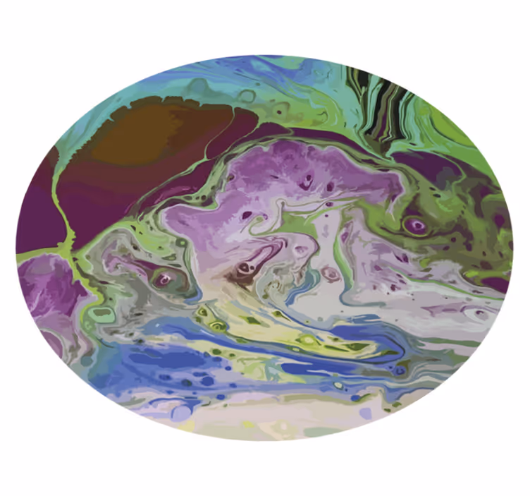 Tapete ondas multicolores tapete moderno - TenStickers