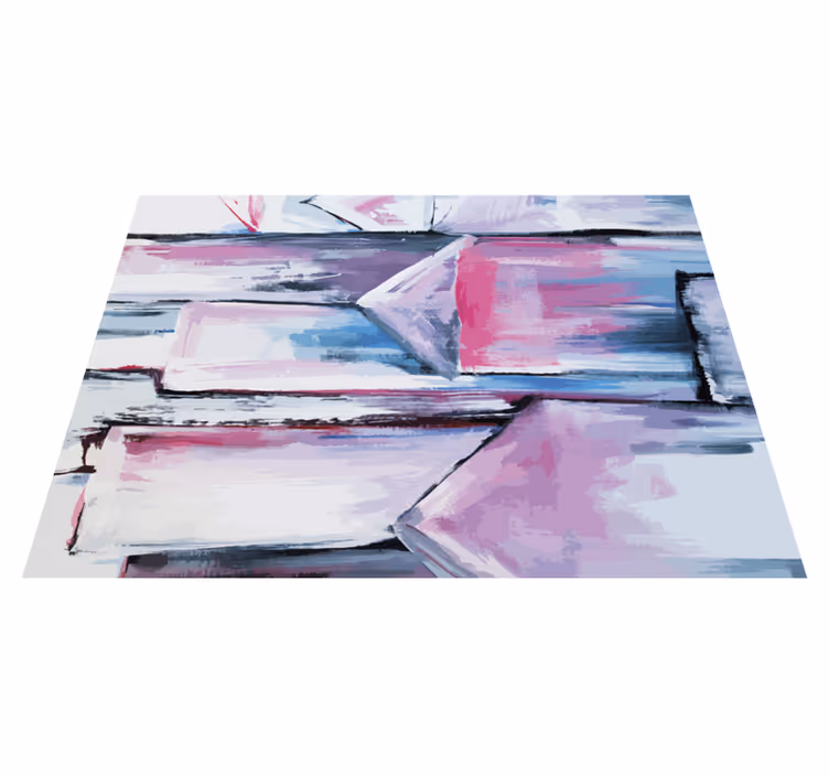 Tapete vinílico outras texturas camadas de cores abstratas - TenStickers