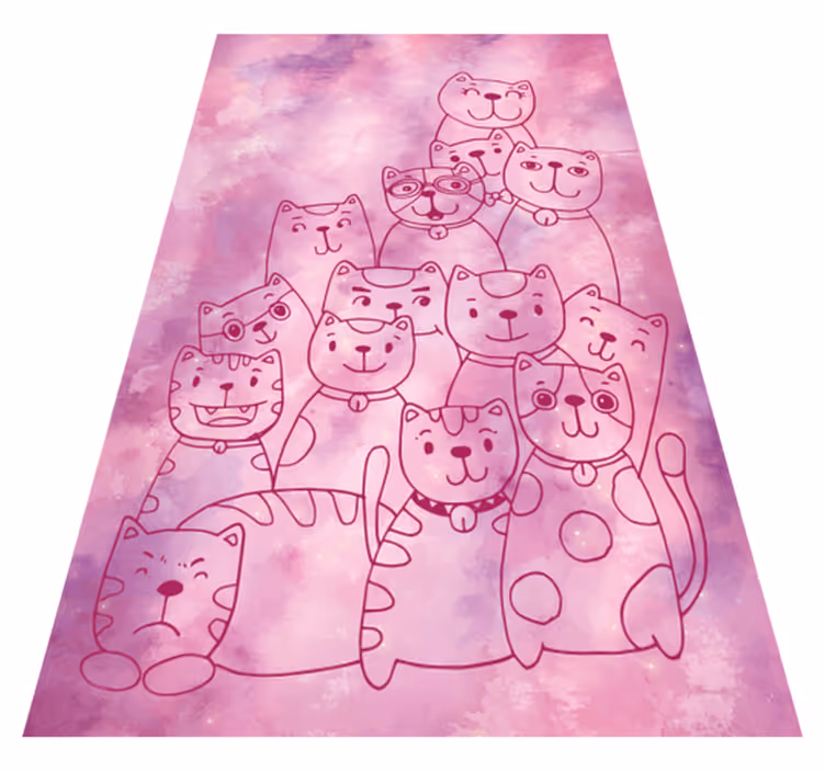 tapete de vinil juvenil galaxy miau - TenStickers