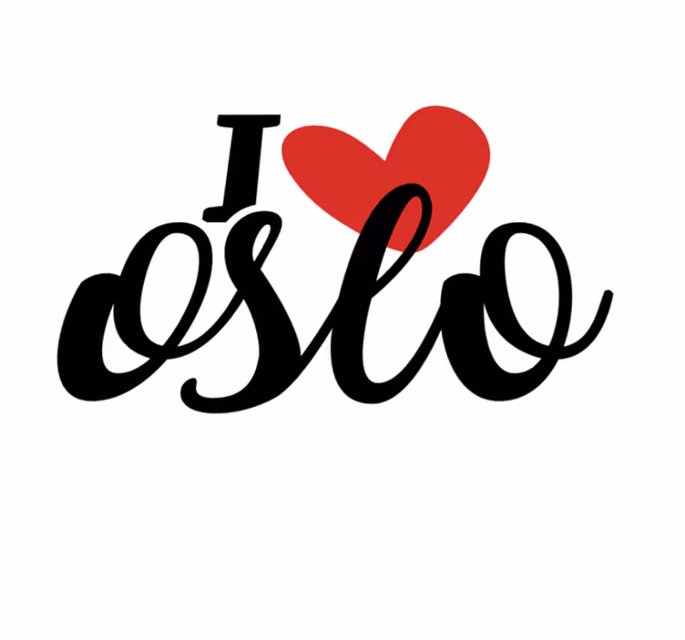 Tapete vinílico frases e textos amor sincero de oslo - TenStickers