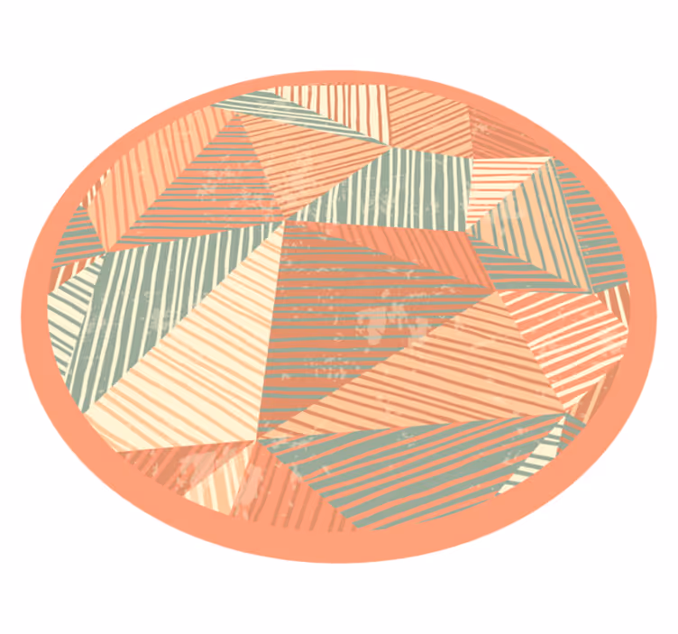 Tapete de formas geométricas de arte moderna - TenStickers