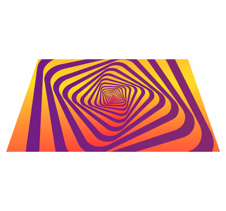 Tapete vinílico geométricas padrão de cor espiral - TenStickers