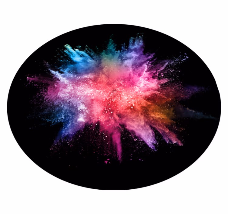 Tapete de vinil para quarto com explosão de pó - TenStickers
