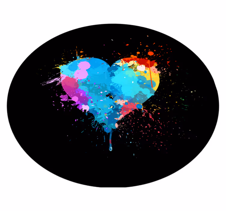 Tapete vinílico para gabinete Amor e respingo - TenStickers